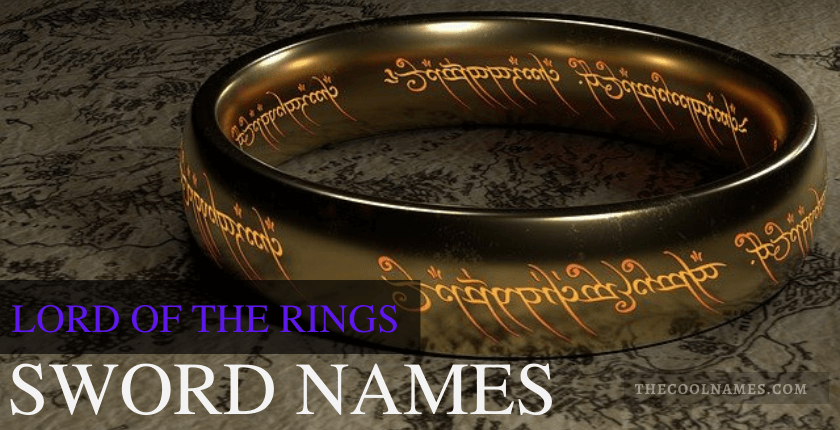 Lord of the Rings Sword Names