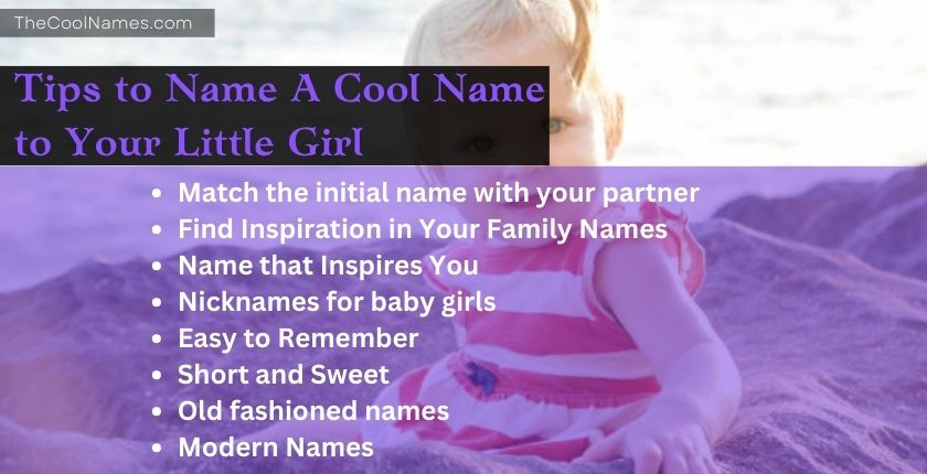 Tips to Name A Cool Name to Your Little Girl