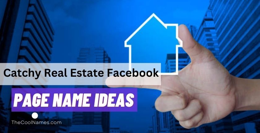 Catchy Real Estate Facebook Page Name Ideas