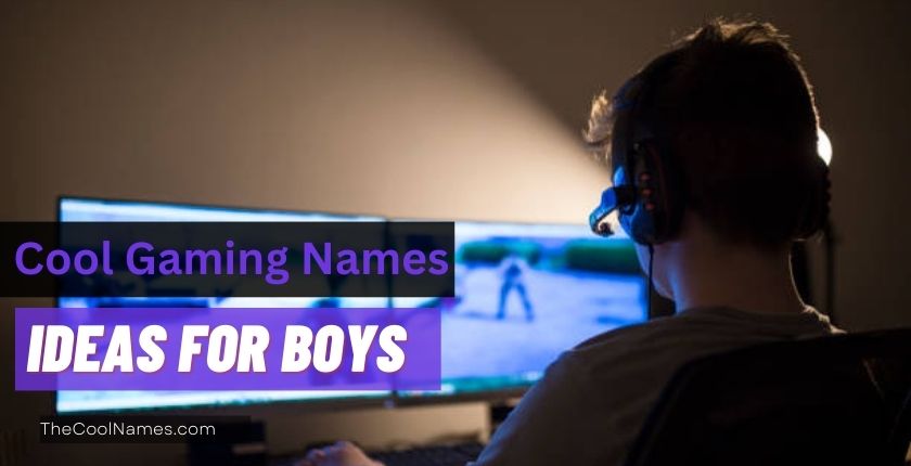 Cool Gaming Names Ideas For Boys