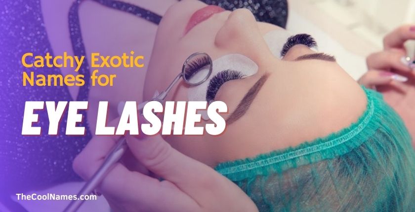 Catchy Exotic Names for Eye Lashes