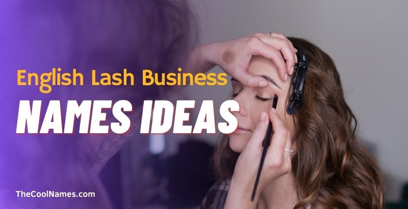 English Lash Business Names Ideas