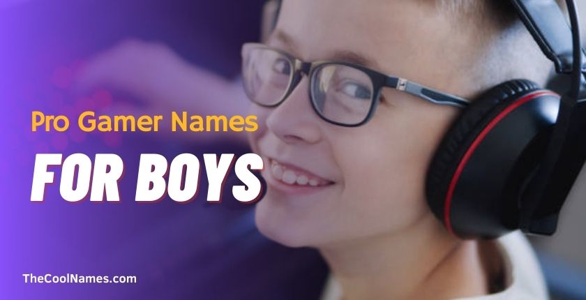 Pro Gamer Name For Boys