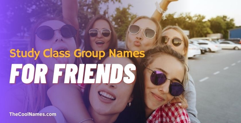 Study Class Group Names for Friends