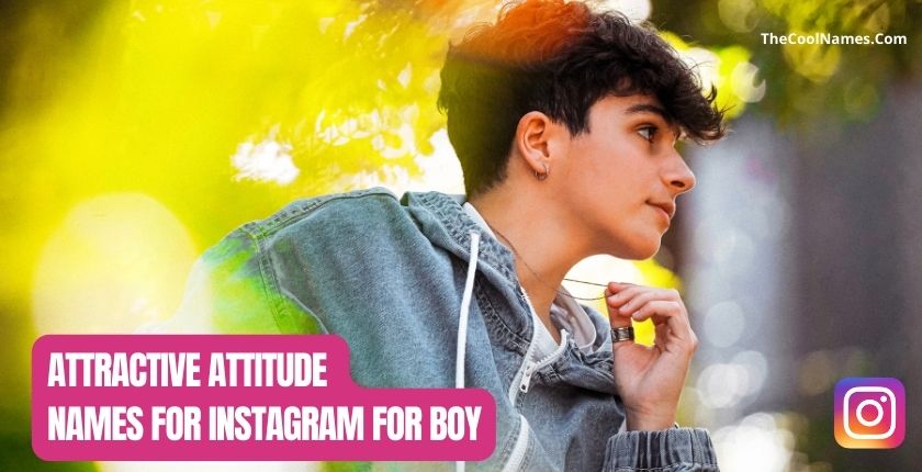 Attractive Attitude Names for Instagram for Boy