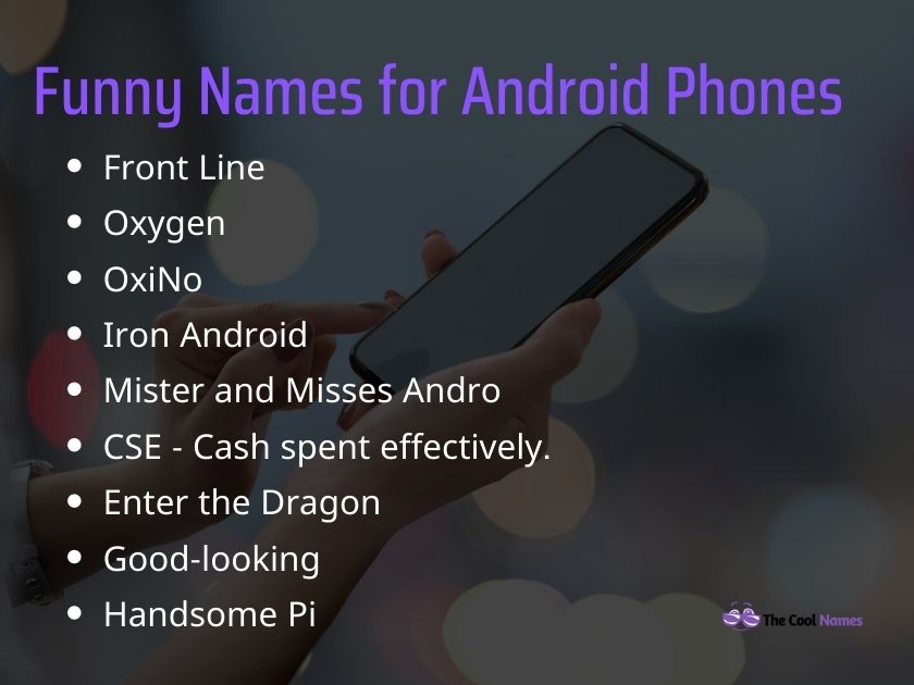Funny Names for Android Phones