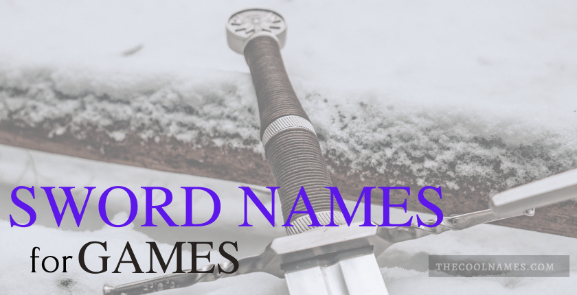 Sword Names for Games