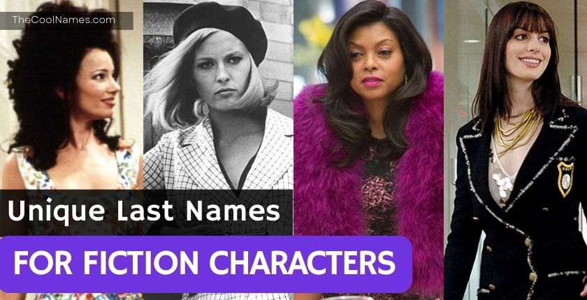 Unique Last Names For Fiction Characters