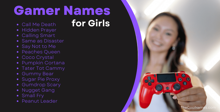 Gamer Names for Girls
