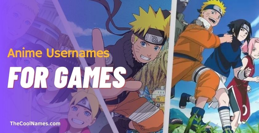 Anime Usernames for Games