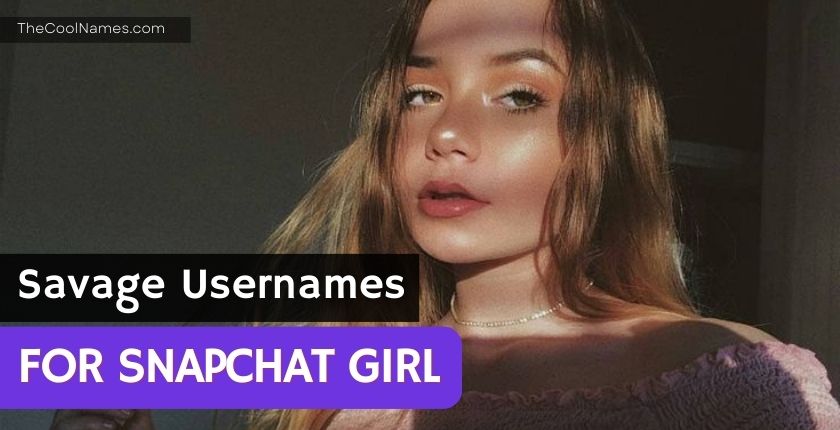 Savage Usernames For Snapchat Girl