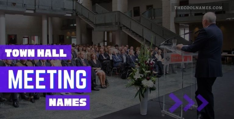 Town Hall Meeting Names