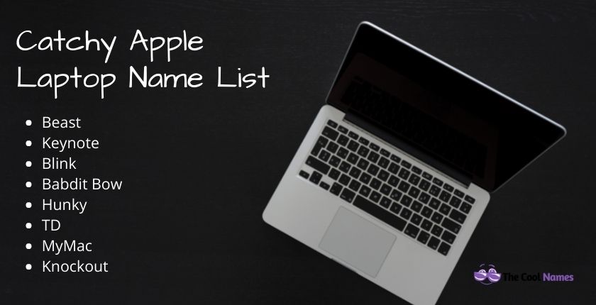 Catchy Apple Laptop Name List