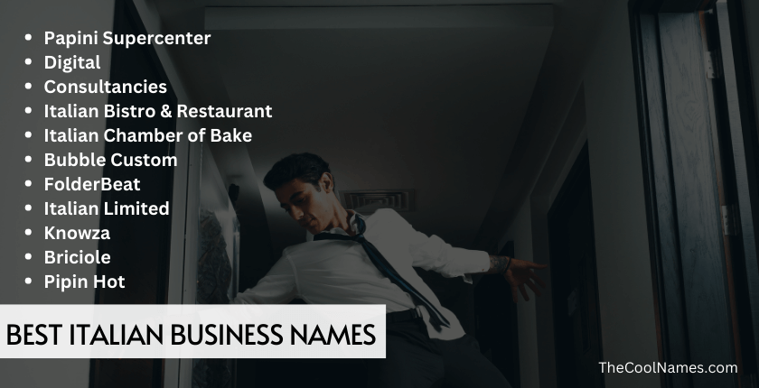Best Italian Business Names Ideas