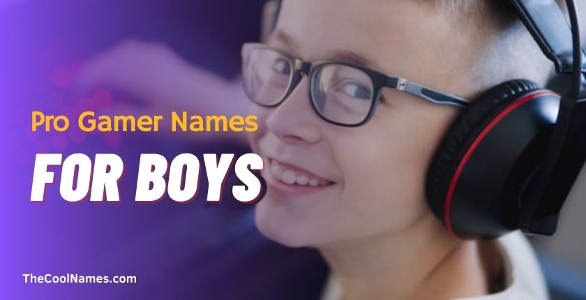 Pro Gamer Name For Boys 