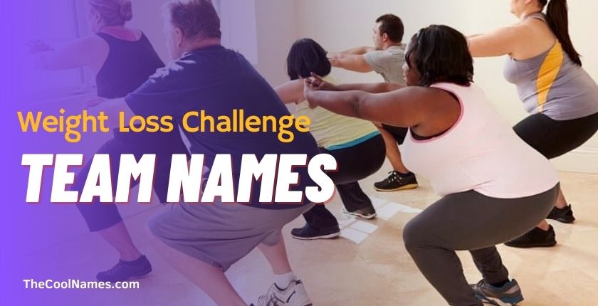 Team Names for a Weight Loss Challenge
