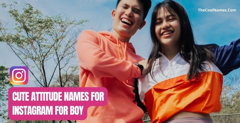 Cute Attitude Names for Instagram for Boy