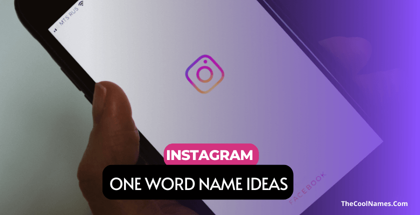 One Word Name Ideas for Instagram Boy