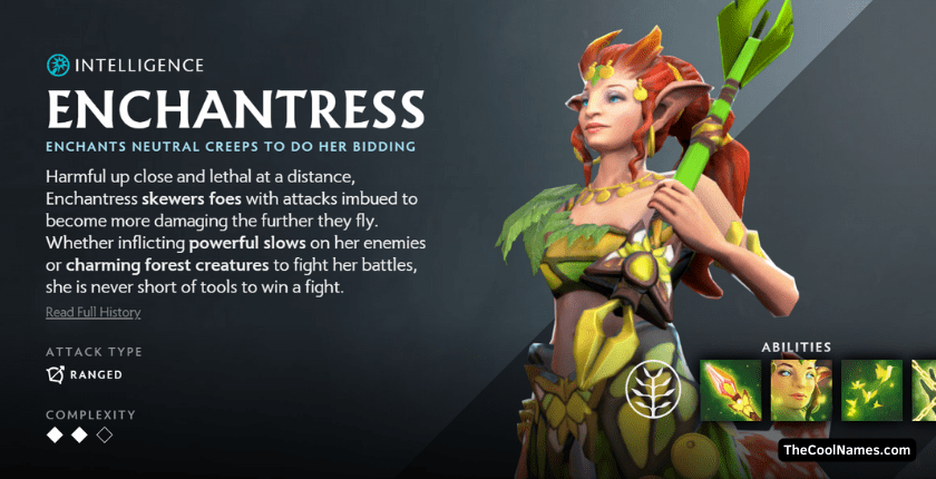 Dota 2 Intelligence Heroes Names