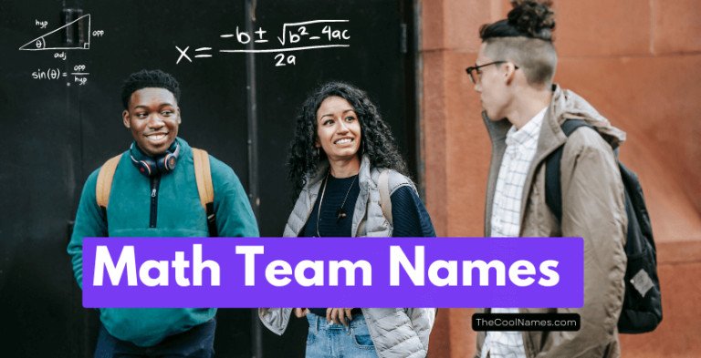 Math Team Names