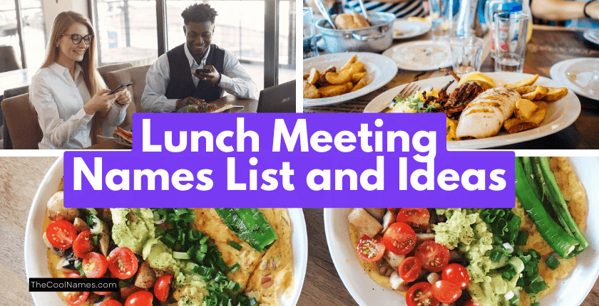 200 Fun Lunch Meeting Names For Teams Groups At Office