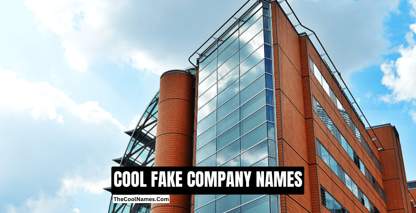 COOL FAKE COMPANY NAMES