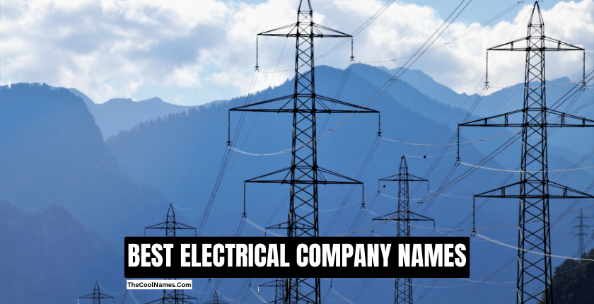 BEST ELECTRICAL COMPANY NAMES 1