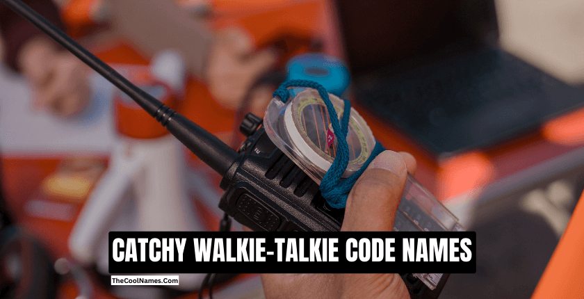 CATCHY WALKIE TALKIE CODE NAMES 1