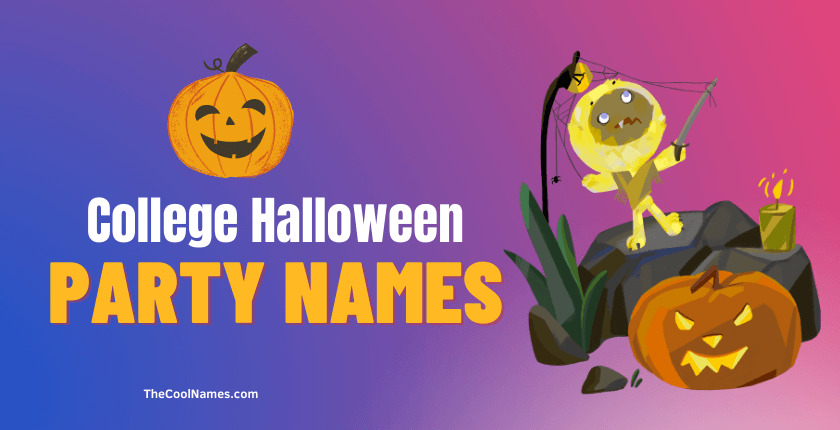 College Halloween Party Names