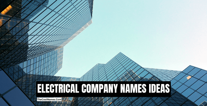 ELECTRICAL COMPANY NAMES IDEAS 1