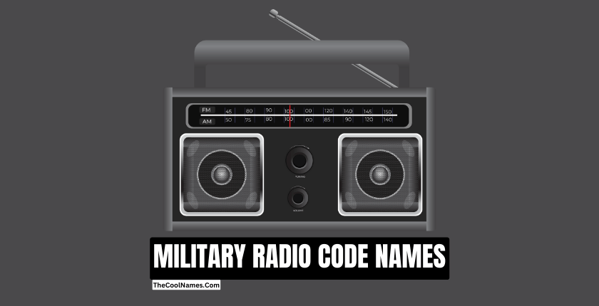 MILITARY RADIO CODE NAMES 1