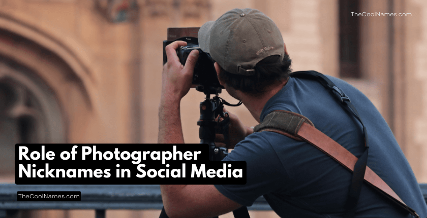 Role of Photographer Nicknames in Social Media