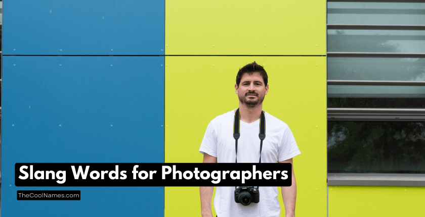 Slang Words for Photographers