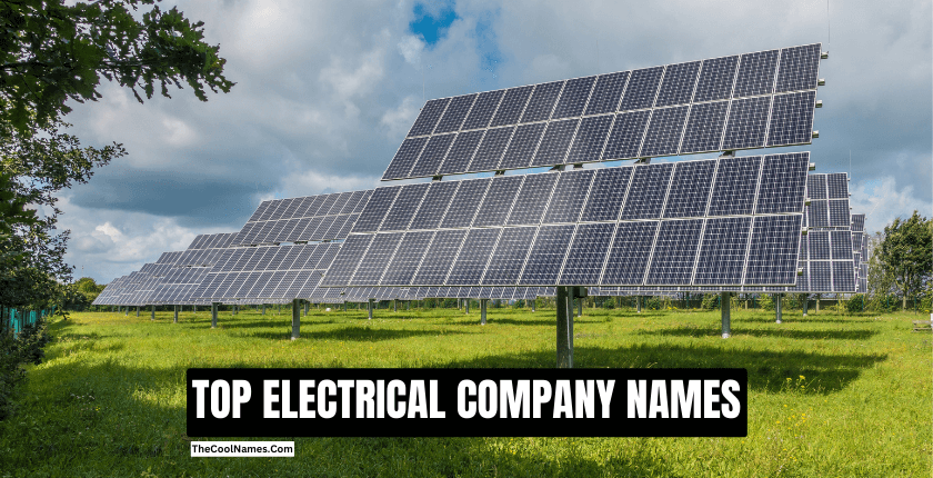 TOP ELECTRICAL COMPANY NAMES 1