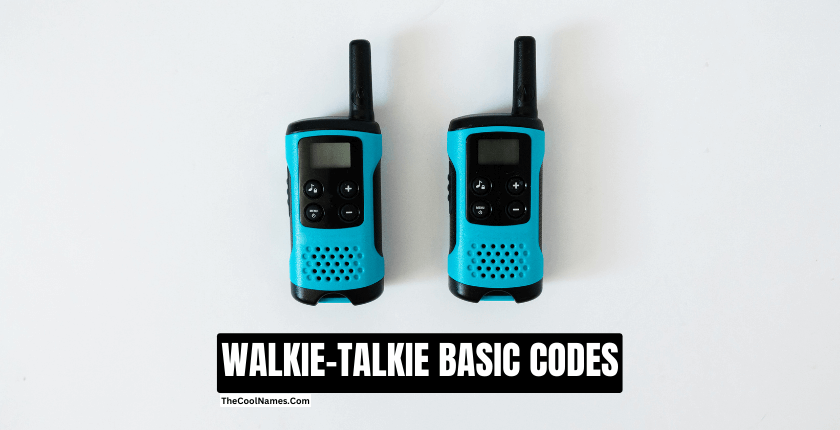WALKIE TALKIE BASIC CODES 1