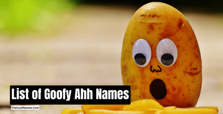 Goofy Ahh Names | Creative Name Ideas From Different Genres