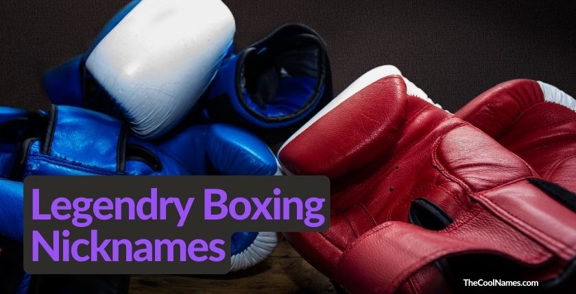 Legendry Boxing Nicknames