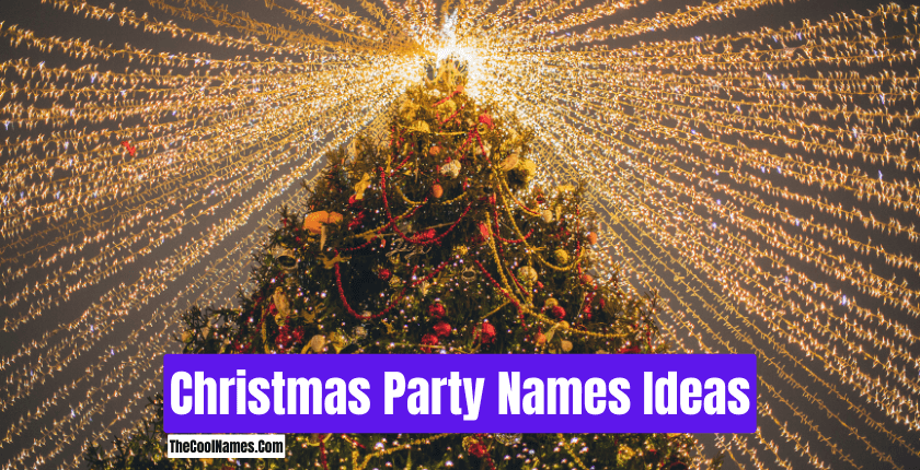 Christmas Party Names Ideas