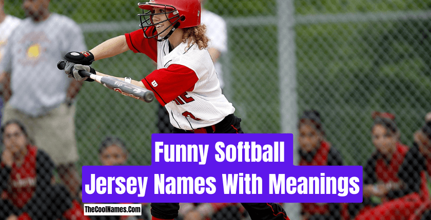 Funny Softball Jersey Names With Meaning
