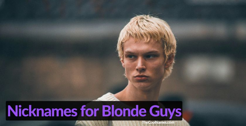 Nicknames for Blonde Guys